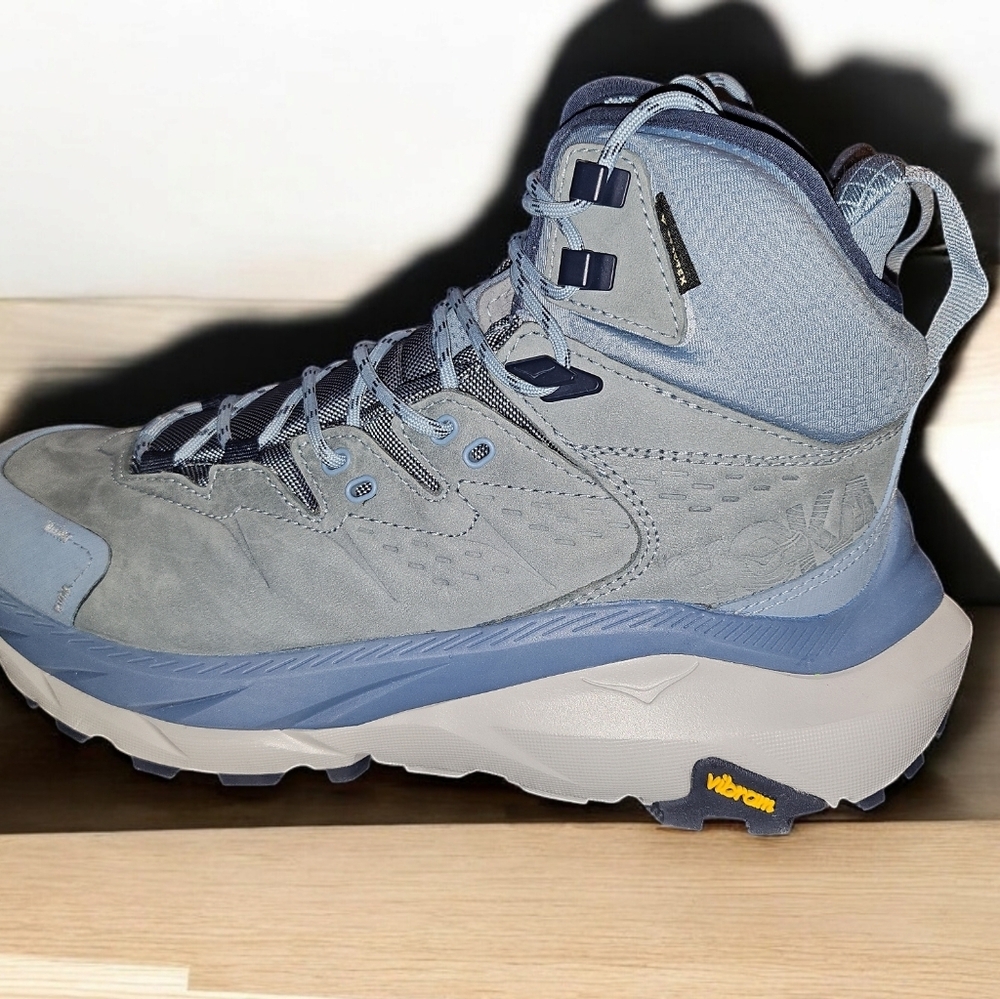 HOKA Kaha 2 GTX Gray/Blue Waterproof Hiking Boots - Picture 5 of 8